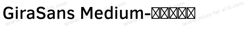 GiraSans Medium字体转换